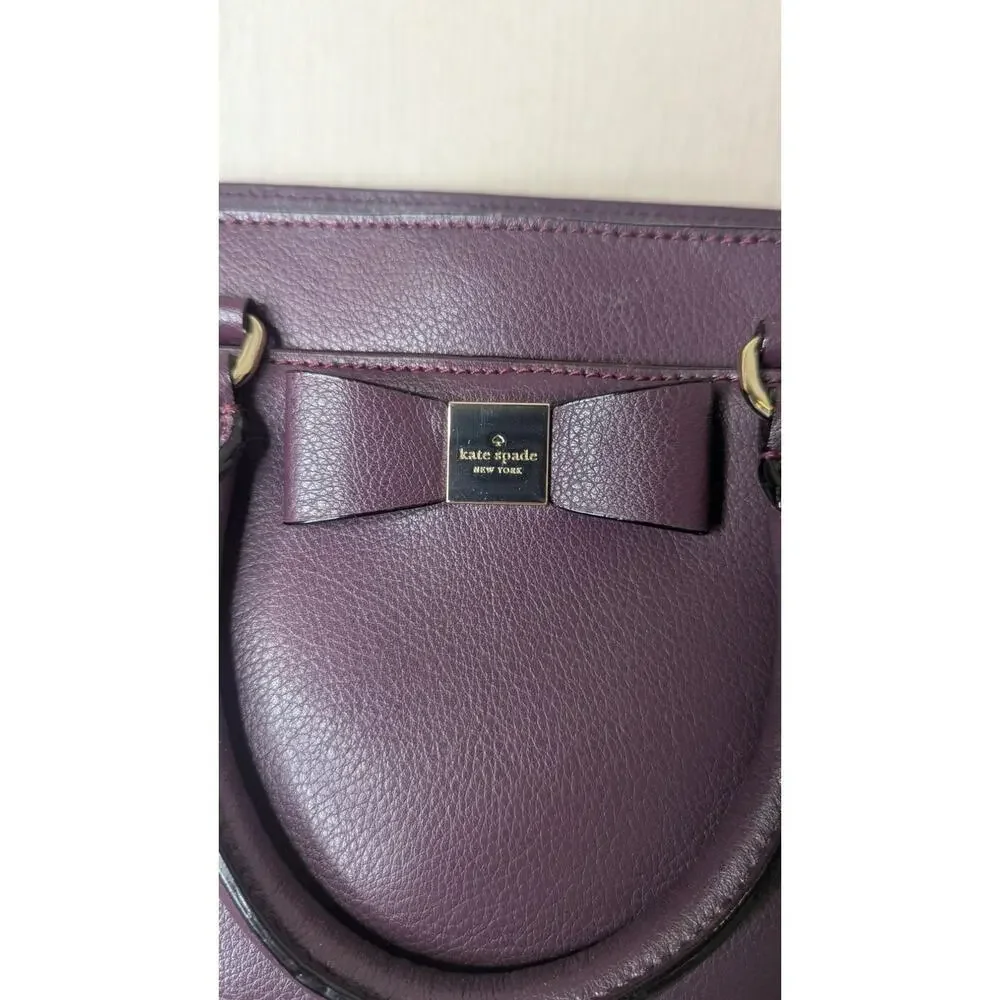 Kate Spade plum Purple Renny Drive Allyn handbag crossbody purse